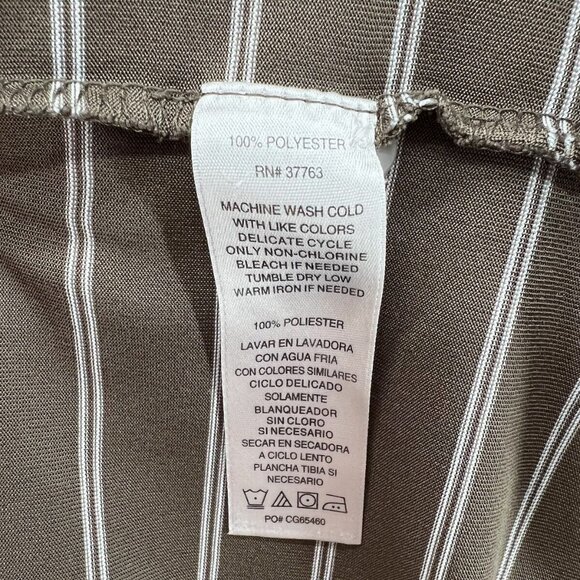 Callaway Mens Golf Polo Size XL Brown Stripe Brookside Country Club Tournament - Picture 8 of 9